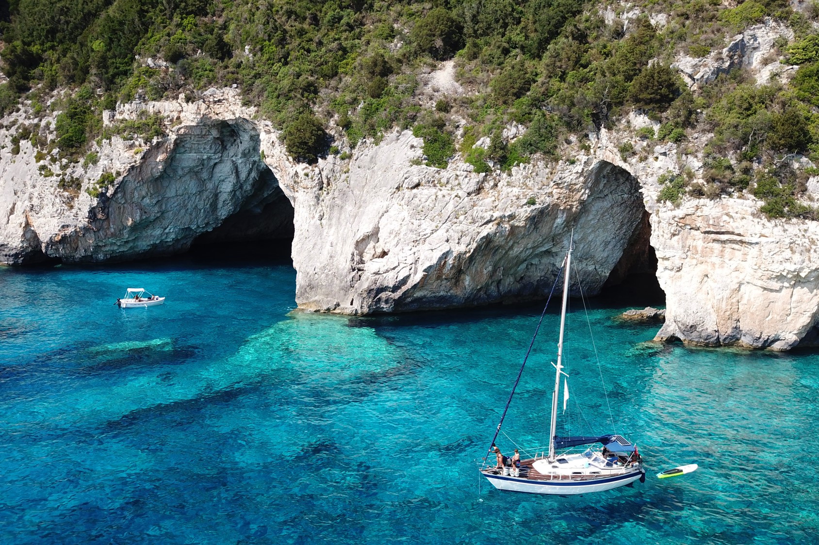 Sail the Ionian Greek Islands guided sailing tour of Corfu and Paxos